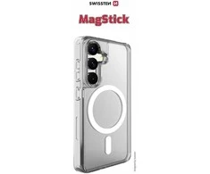 Swissten Clear Jelly MagStick nugaros dėklas, skirtas Samsung Galaxy S24 FE 5G