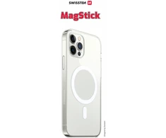 Swissten Clear Jelly MagStick nugaros dėklas, skirtas Apple iPhone 15 Pro