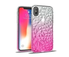 Swissten Crystal Clear Case 1 mm Silikoninis dėklas for Apple iPhone 7 / 8 Transparent - Rožinė