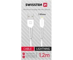 Swissten duomenų kabelis USB / „Lightning“ 1,2 m