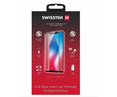 SWISSTEN FULL GLUE COLOR FRAME CASE FRIENDLY sklo pro SAMSUNG GALAXY A15 juoda