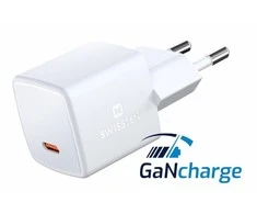 Swissten GaN USB-C 33W balta