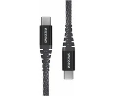 Swissten Kevlar 60W duomenų kabelis USB-C - USB-C 1,5m
