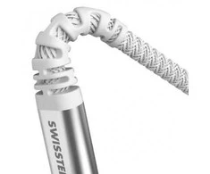 SWISSTEN KEVLAR duomenų kabelis USB - Lightning 1,5m baltas