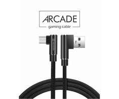 Swissten L Type Textile Universal Quick Charge 3.1 USB į micro USB duomenų ir įkrovimo laidas 1,2 m