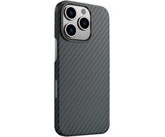 Dėklas SWISSTEN MagCarbon pouzdro pro Apple iPhone 16 Pro Max juoda