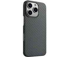 Dėklas SWISSTEN MagCarbon pouzdro pro Apple iPhone 16 juoda