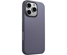 SWISSTEN MagStick SHELL dėklas, skirtas Apple iPhone 15 Pro Max violetinis