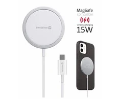Įkroviklis Swissten Swissten Mag Stick Belaidis įkroviklis 15W Apple "iPhone" (suderinamas su MagSafe)
