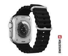 Swissten Marine silikoninė apyrankė, skirta Apple Watch 42/44/45/49 mm