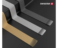 Swissten Išmaniojo laikrodžio Apple 1/2/3/4/5/6/SE dirželis, Auksinės spalvos, 38/40mm