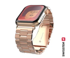 Swissten Išmaniojo laikrodžio Apple 1/2/3/4/5/6/SE dirželis, Rausvos spalvos, 42/44mm