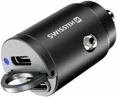 Swissten įkroviklis Swissten 20111900 įkroviklis mobiliesiems įrenginiams Universalus juodas cigarečių žiebtuvėlis greito įkrovimo automatinis