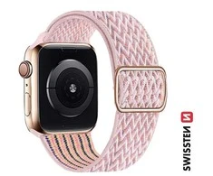Swissten nailono apyrankė su sagtimi, skirta Apple Watch 42/44/45/49 mm