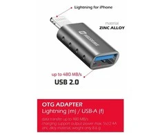 „Swissten OTG Adapteris Lightning to USB Connection“.