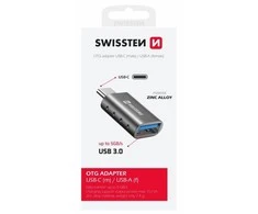 Swissten Adapteris USB Sourcing USB-C - USB Sidabrinė (55500100)