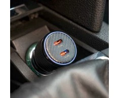 Swissten PD Mini 2x USB-C Car Charger 20W