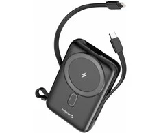 Swissten Power Bank 10000 mAh 20W su įmontuotais USB-C ir Lightning laidais (suderinamas su MagSafe)