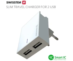 Swissten įkroviklis 2x USB-A 3 A (22047000)
