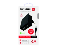 Įkroviklis Swissten 2x USB- A 3 A (22042000)
