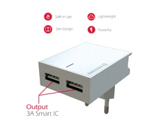 Swissten įkroviklis 2x USB-A 3 A (22032000)