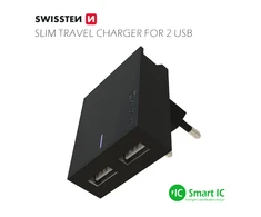 Swissten įkroviklis 2x USB-A 3 A (22031000)
