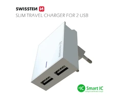 Swissten įkroviklis 2x USB-A 3 A (22032000)
