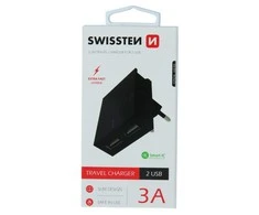 Swissten įkroviklis 2x USB-A 3 A (22031000)