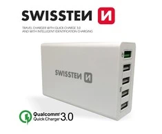 Swissten Įkroviklis 5x USB-A 3 A (22013306)