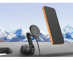 Swissten S-Grip E3 automobilinis laikiklis su belaidžiu įkrovikliu 15 W / 7,5 W (suderinamas su MagSafe)