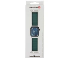 Swissten silikoninė magnetinė juostelė, skirta Apple Watch 42/44/45/49 mm