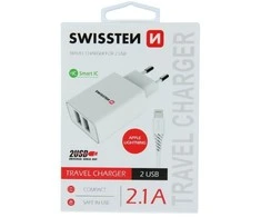 Swissten įkroviklis 2x USB-A 2.1 A (52451)