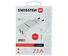 Swissten įkroviklis 2x USB-A 2.1 A (22053000)
