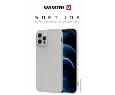 Swissten „Soft Joy“ dėklas, skirtas „iPhone 14 Plus“ – akmens pilkumo