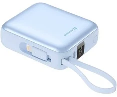 Swissten SPACE Power Bank Universal External Baterija USB-C / Lightning / 10000 mAh Mėlyna