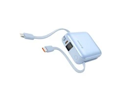 Swissten SPACE Power Bank Universal External Baterija USB-C / Lightning / 10000 mAh Mėlyna