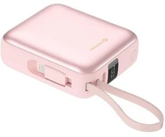 Swissten SPACE Power Bank Universal External Baterija USB-C / Lightning / 10000 mAh Rožinė