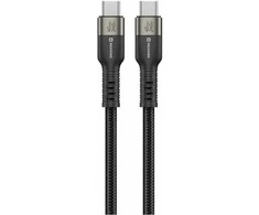 „Swissten TB3“ ir „TB4“ / USB 4.0 / 8K@60Hz / 40 Gb/s / 240 W USB-C duomenų ir vaizdo kabelis 1,5 m