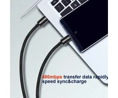 Kabelis USB Swissten USB-C - USB-C 1.2 m Juodas (71527202)
