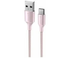 „Swissten Textile II USB - USB-C“ duomenų ir įkrovimo kabelis, 1,5 m
