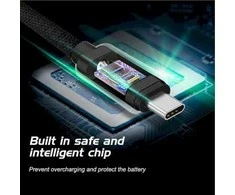 USB kabelis Swissten Swissten Textile Universal Quick Charge 3.1 USB-C / USB-C duomenų ir įkrovimo kabelis 0.2m sidabrinis