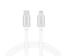 „Swissten Textile“ universalus greitas įkrovimas 3.1 USB-C prie „Lightning Data“ ir 2 m įkrovimo laidas