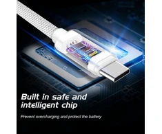 Swissten Textile Universal Quick Charge 3.1 USB-C duomenų ir įkrovimo laidas 20 cm