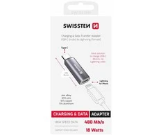 „Swissten Textile“ USB-C / „Lightning“ adapteriai