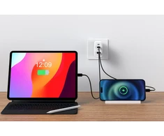 Įkroviklis Swissten SWISSTEN tinklo adapteris CORE GaN 100W, 4 prievadų, 2x USB-C PD 100W + 1x USB-C PD 20W + 1x US