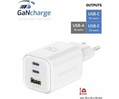 SWISSTEN Síťový adaptér GaN 2x USB-