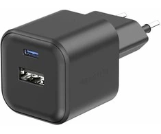 Swissten kelioninis įkroviklis GaN USB-C 20W PD / USB-A 18W QC