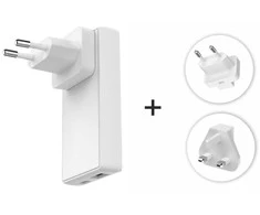 Swissten Travel Charger GaN USB-C / USB 65W