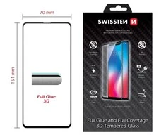 SWISSTEN Ultra Durable 3D FULL GLUE Glass pro Apple iPhone 14 juoda