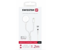 Įkroviklis Swissten belaidis įkroviklis 2in1 Apple Watch and Lightning, USB-C 1,2 M